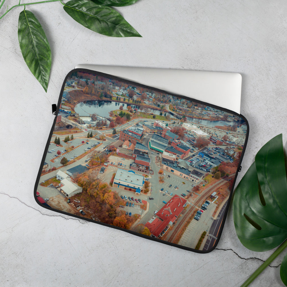 Putnam Connecticut Aerial Image 15 inch laptop sleeve