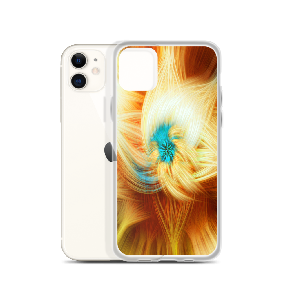 Swirl in Aqua iPhone Case