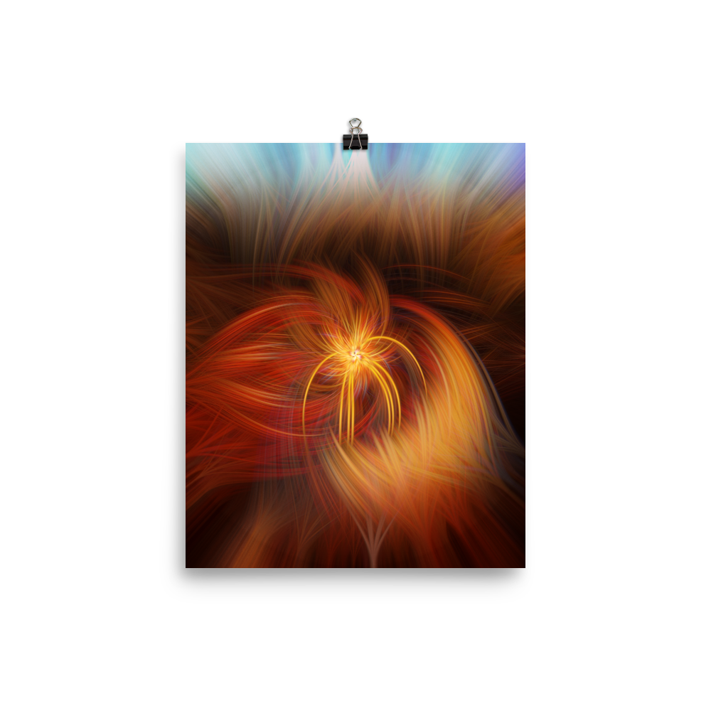 The Fire Sky Swirl Poster
